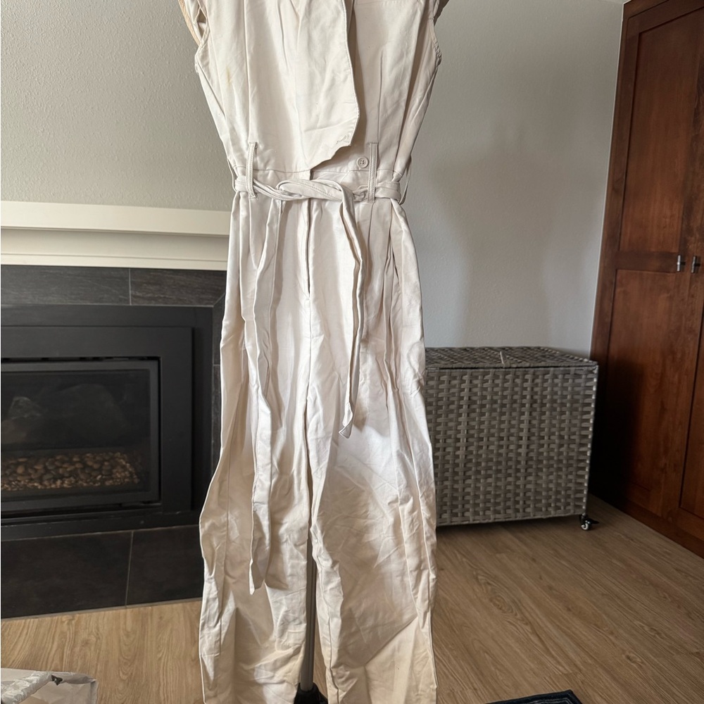 Elegant Cream Jumpsuit
